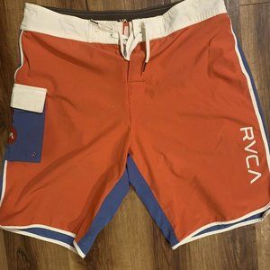 RVCA MENS SWIM TRUNKS SIZE 33